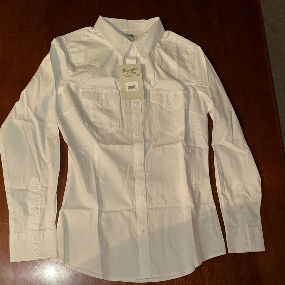 Wrangler Women's Classic White Blouse